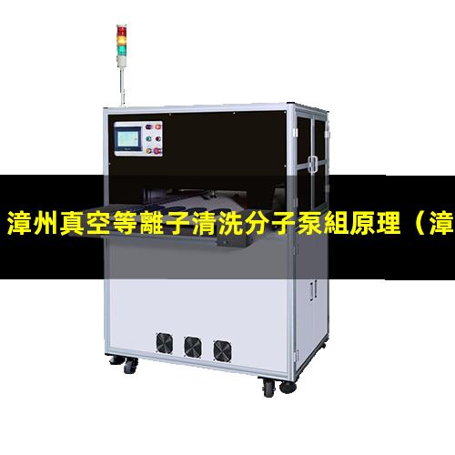 漳州真空等離子清洗分子泵組原理