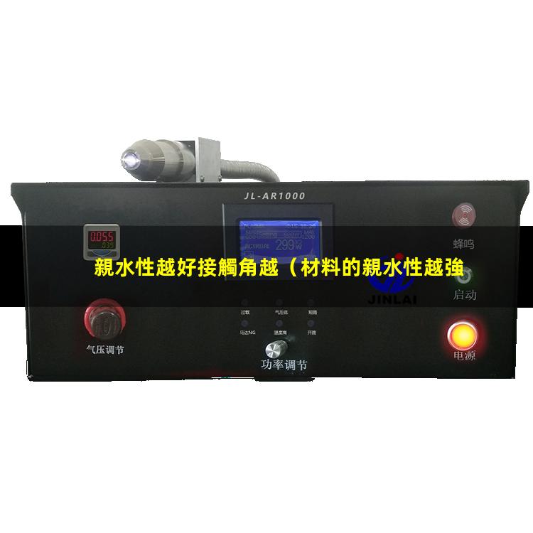 親水性越好接觸角越